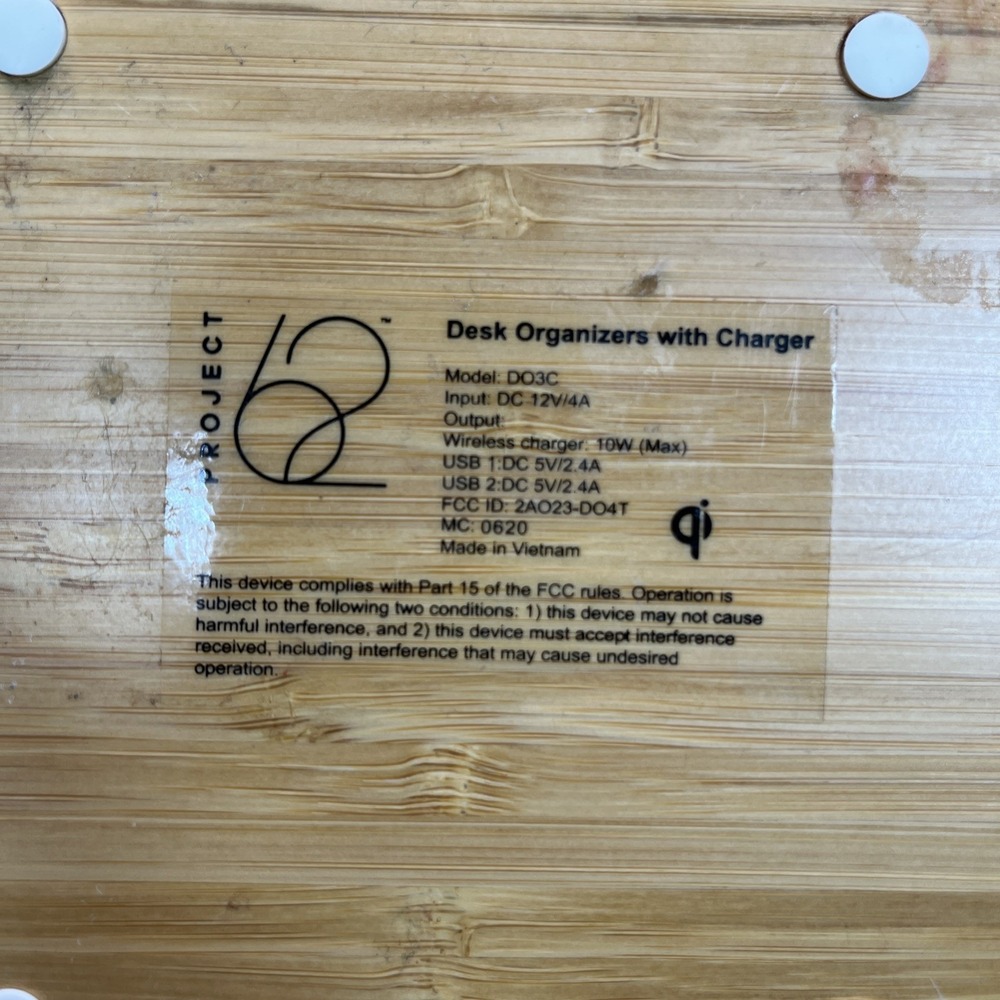 Project‎ 62 Wireless Charging Desk Organizer Wood - Picture 5 of 6